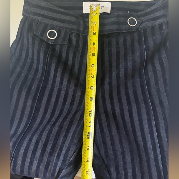 Derek Lam 10 Crosby  Striped Crop Flare Trousers Womens Size 2 - Picture 13 of 16